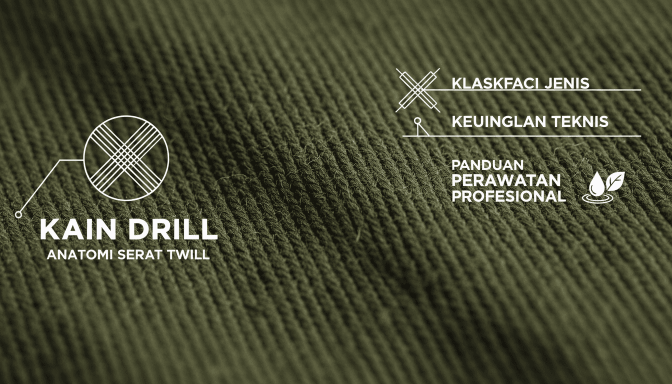 Anatomi Serat Twill, Klasifikasi Jenis, Keunggulan Teknis, dan Panduan Perawatan Profesional dari Kain Drill