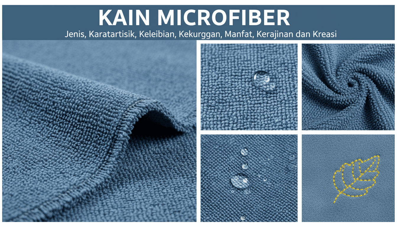Jenis, Karakteristik, Kelebihan, Kekurangan, Manfaat, dan Aplikasi Industri dari Kain Microfiber