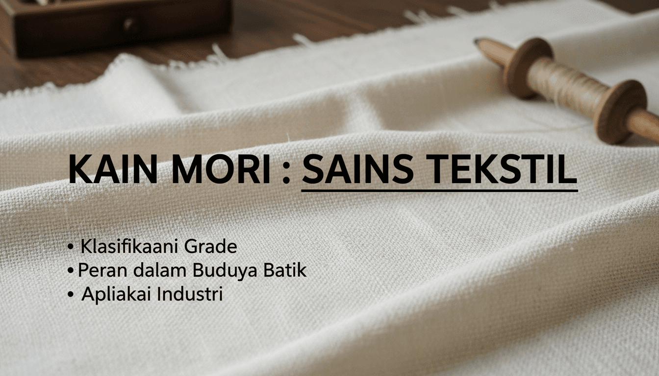 Sains Tekstil, Klasifikasi Grade, Peran dalam Budaya Batik, dan Aplikasi Industri dari Kain Mori