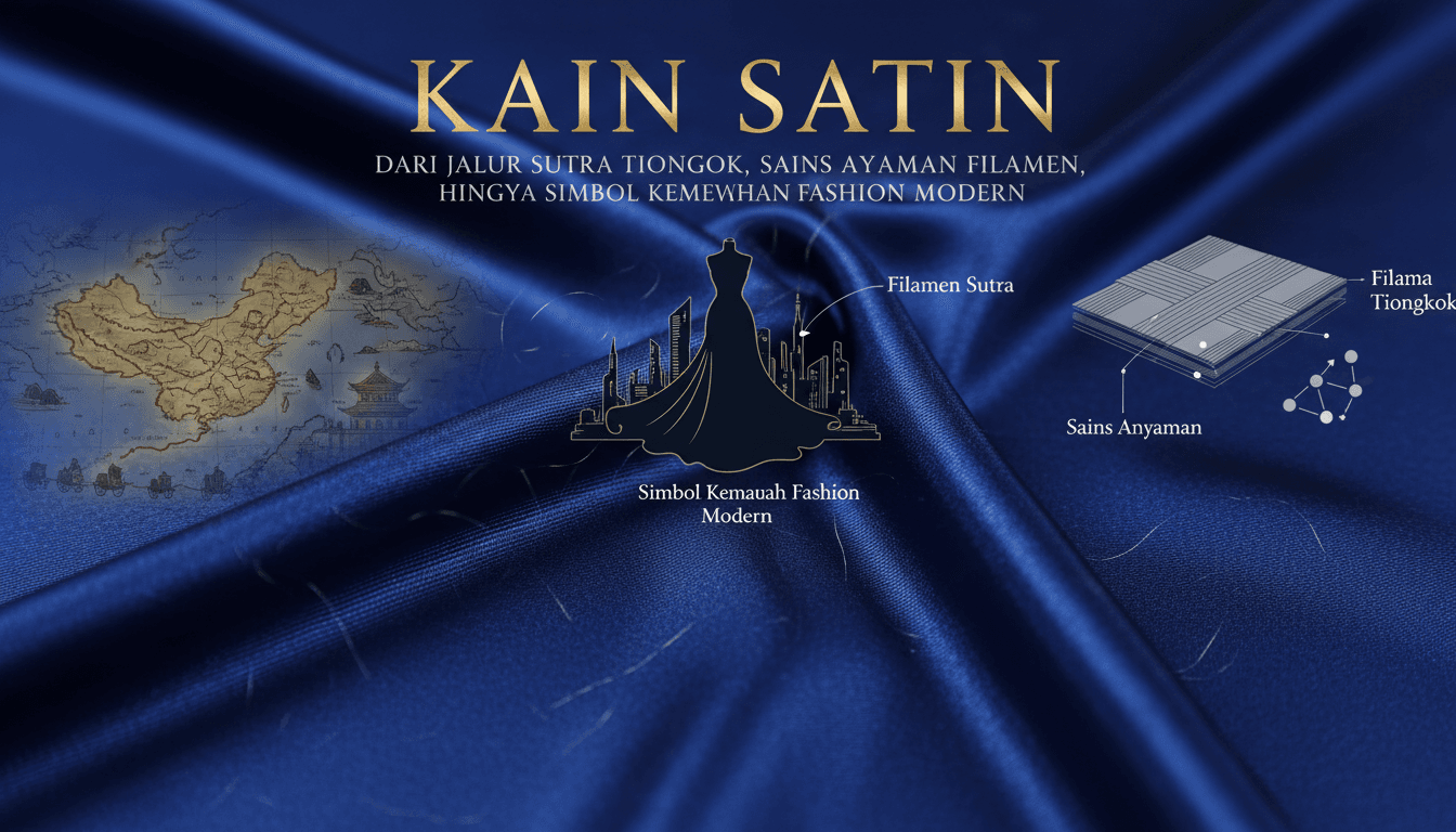 Jalur Sutra Tiongkok, Sains Anyaman Filamen, hingga Simbol Kemewahan Fashion Modern dari Kain Satin