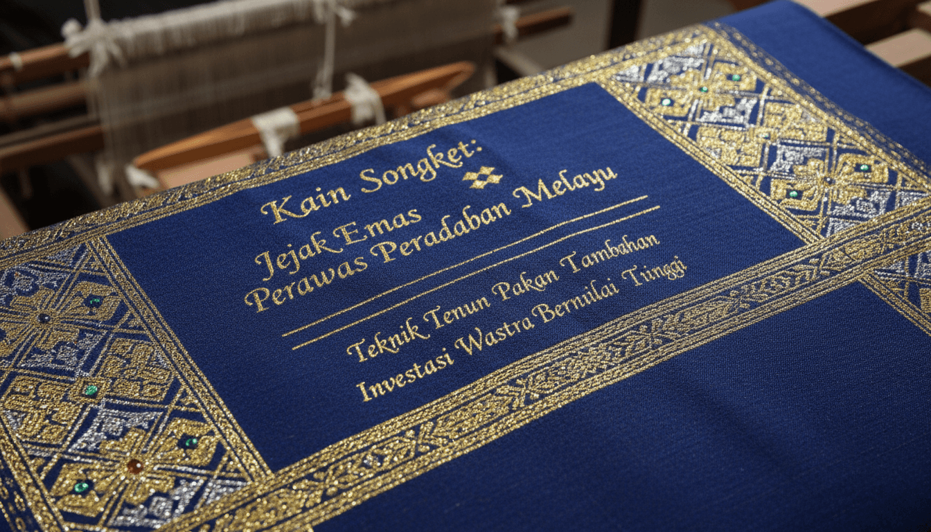 Jejak Emas Peradaban Melayu, Teknik Tenun Pakan Tambahan, hingga Investasi Wastra Bernilai Tinggi dari Kain Songket
