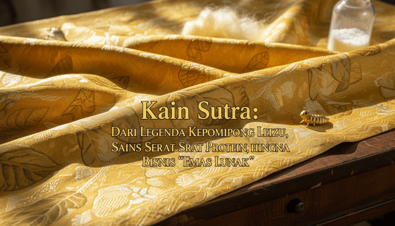 Legenda Kepompong Leizu, Sains Serat Protein, hingga Bisnis “Emas Lunak” dari Kain Sutra